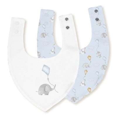 <span style="color: #d89ca0; font-weight: 600;">طقم مرايل بندانا مقاومة للماء تصميم فيل - أبيض وأزرق</span><br> <span style="color: #333333; font-weight: 600;">Waterproof Bandana Bib Set - Elephant Blue (00341-11)</span>
