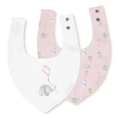 <span style="color: #d89ca0; font-weight: 600;">طقم مرايل بندانا مقاومة للماء تصميم فيل - أبيض ووردي</span><br> <span style="color: #333333; font-weight: 600;">Waterproof Bandana Bib Set - Elephant Pink (00341-12)</span>