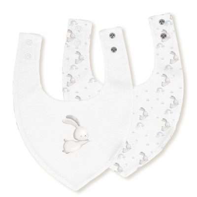 <span style="color: #d89ca0; font-weight: 600;">طقم مرايل بندانا بامبو تصميم أرنب ونجمة</span><br> <span style="color: #333333; font-weight: 600;">Bamboo Bandana Bib Set - Bunny & Star (00343-11)</span>